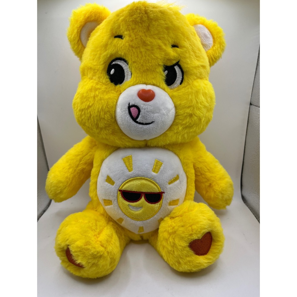Care Bears Unlock the Magic Funshine‎ Bear Plush Yellow Sunglasses Sun 2021